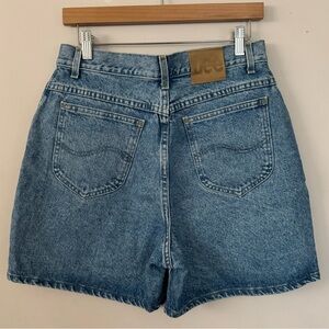 Lee (14 medium) vintage medium wash super high waist jean cotton shorts